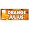 Signmission ORANGE JULIUS BANNER SIGN fresh drinks cold ice soda water B-96 Orange Julius - alternate 1